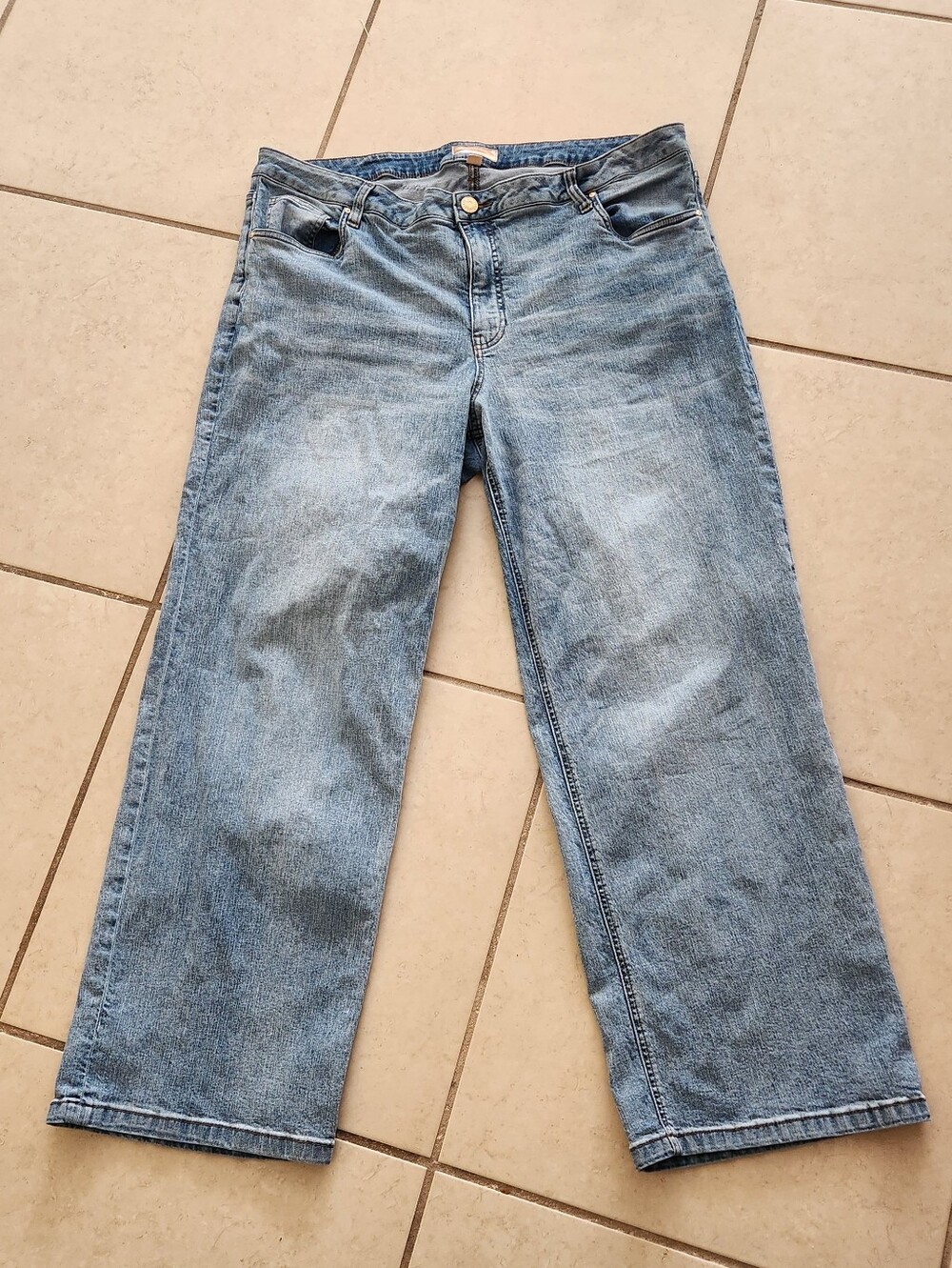 Kut From the Kloth Wide Leg High Rise Jeans Size 18W Light Wash